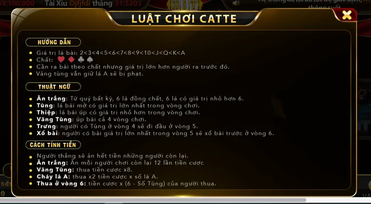Catte Tại HitClub Đấu Trường Bài Đỉnh Cao Với Lối Chơi Nhanh Gọn Cực Hấp Dẫn