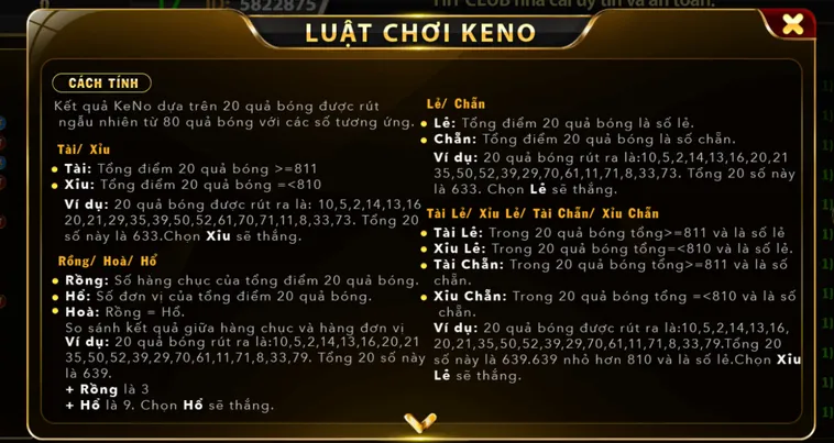 Chinh Phục Siêu Phẩm Keno Tại HitClub Đẳng Cấp Số Một Cho Mọi Bài Thủ