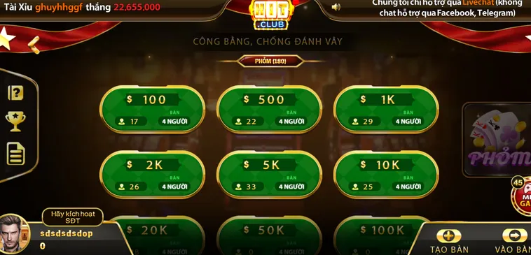 Khám Phá Thế Giới Phỏm tại HitClub Đỉnh Cao Cùng Những Phần Thưởng Khổng Lồ