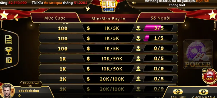 Khám Phá Sức Hấp Dẫn Của Poker tại HitClub Đẳng Cấp Thế Giới