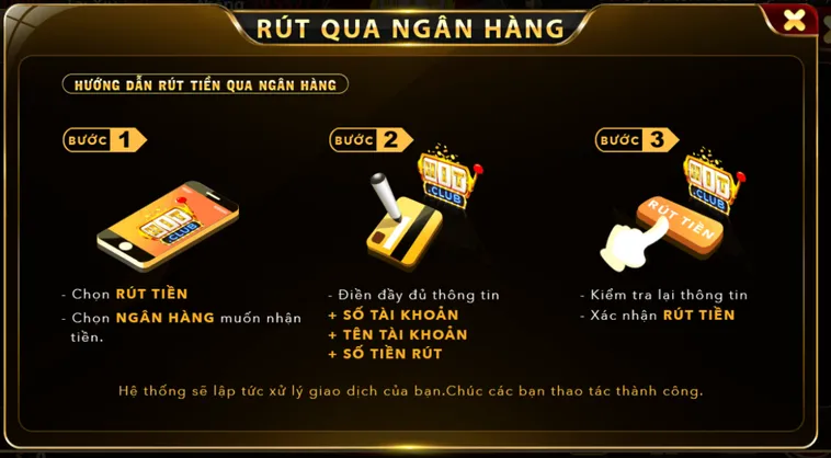 Hướng Dẫn Rút Tiền HitClub Về Ngân Hàng An Toàn Với Hệ Thống Giao Dịch Tự Động