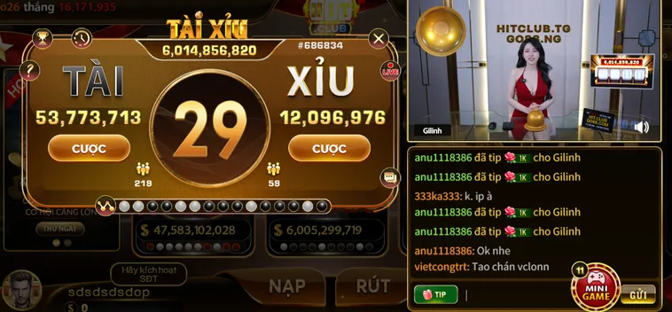 Khám Phá Sự Kịch Tính Của Tài Xỉu Livestream Tại HitClub Đẳng Cấp Nhất