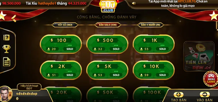 Chinh Phục Tiến Lên Đếm Lá Tại HitClub Đẳng Cấp Cho Các Cao Thủ
