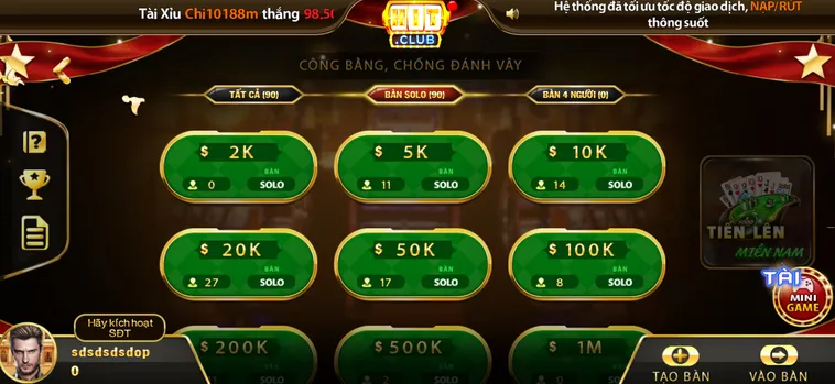 Chinh Phục Đỉnh Cao Tiến Lên Miền Nam Tại HitClub Đẳng Cấp Số Một