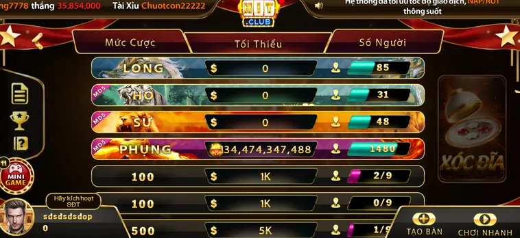 Xóc Đĩa Tại HitClub Sân Chơi Đẳng Cấp Cho Các Cao Thủ Săn Tiền Thưởng